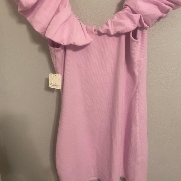 Free People beach pink roses dress size large nwt - Picture 6 of 6